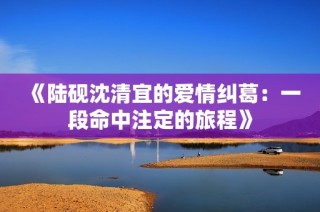 《陆砚沈清宜的爱情纠葛：一段命中注定的旅程》