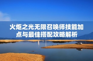 火炬之光无限召唤师技能加点与最佳搭配攻略解析