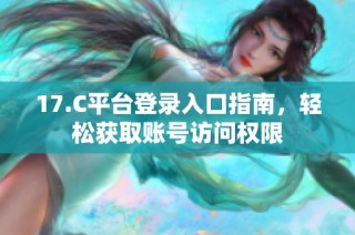 17.C平台登录入口指南，轻松获取账号访问权限