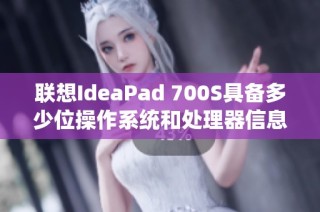 联想IdeaPad 700S具备多少位操作系统和处理器信息揭秘