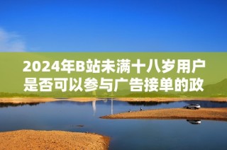 2024年B站未满十八岁用户是否可以参与广告接单的政策分析与探讨