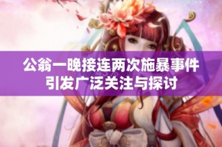 公翁一晚接连两次施暴事件引发广泛关注与探讨