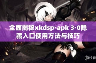 全面揭秘xkdsp·apk 3·0隐藏入口使用方法与技巧