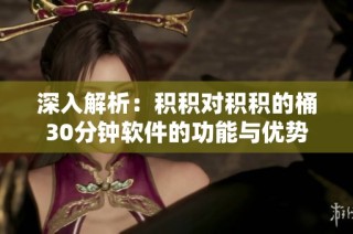 深入解析：积积对积积的桶30分钟软件的功能与优势