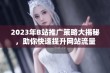 2023年B站推广策略大揭秘，助你快速提升网站流量