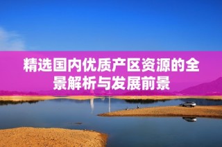 精选国内优质产区资源的全景解析与发展前景