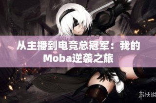 从主播到电竞总冠军：我的Moba逆袭之旅