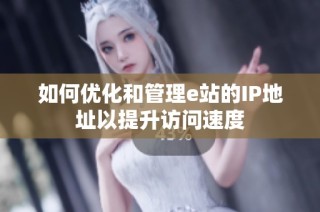 如何优化和管理e站的IP地址以提升访问速度