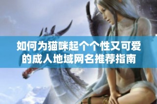 如何为猫咪起个个性又可爱的成人地域网名推荐指南