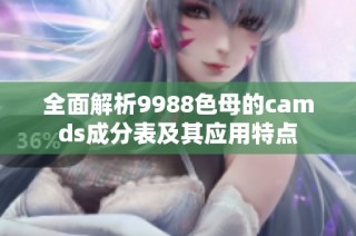 全面解析9988色母的camds成分表及其应用特点