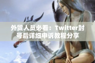 外贸人员必看：Twitter封号后详细申诉教程分享