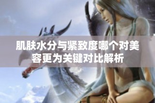 肌肤水分与紧致度哪个对美容更为关键对比解析