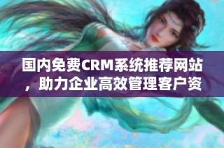 国内免费CRM系统推荐网站，助力企业高效管理客户资源