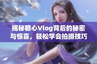 揭秘糖心Vlog背后的秘密与惊喜，轻松学会拍摄技巧