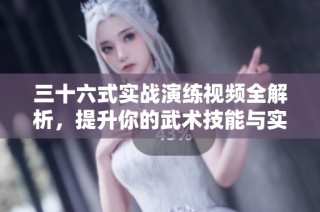 三十六式实战演练视频全解析，提升你的武术技能与实战能力