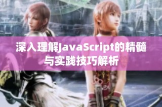 深入理解JavaScript的精髓与实践技巧解析