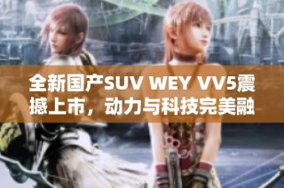 全新国产SUV WEY VV5震撼上市，动力与科技完美融合