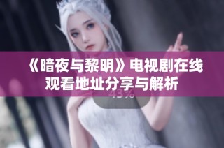 《暗夜与黎明》电视剧在线观看地址分享与解析