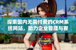 探索国内无需付费的CRM系统网站，助力企业管理与客户关系提升