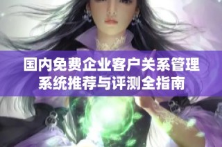 国内免费企业客户关系管理系统推荐与评测全指南