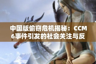 中国版偷窃危机揭秘：CCM6事件引发的社会关注与反思