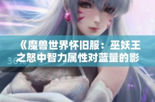 《魔兽世界怀旧服：巫妖王之怒中智力属性对蓝量的影响分析》