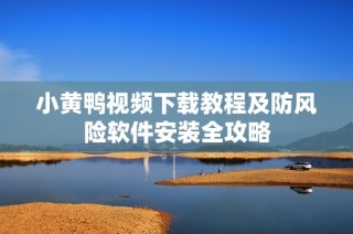 小黄鸭视频下载教程及防风险软件安装全攻略