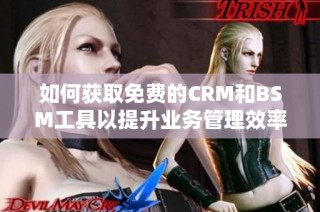 如何获取免费的CRM和BSM工具以提升业务管理效率