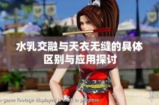 水乳交融与天衣无缝的具体区别与应用探讨