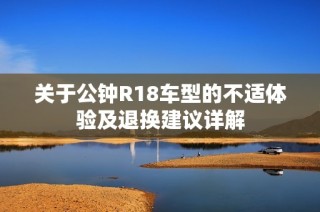 关于公钟R18车型的不适体验及退换建议详解