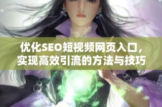 优化SEO短视频网页入口，实现高效引流的方法与技巧