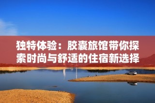 独特体验：胶囊旅馆带你探索时尚与舒适的住宿新选择