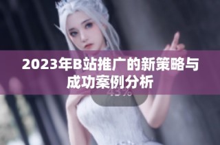 2023年B站推广的新策略与成功案例分析