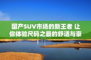 国产SUV市场的新王者 让你体验尺码之最的舒适与豪华