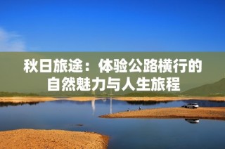 秋日旅途：体验公路横行的自然魅力与人生旅程