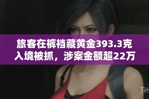 旅客在裤裆藏黄金393.3克入境被抓，涉案金额超22万人民币