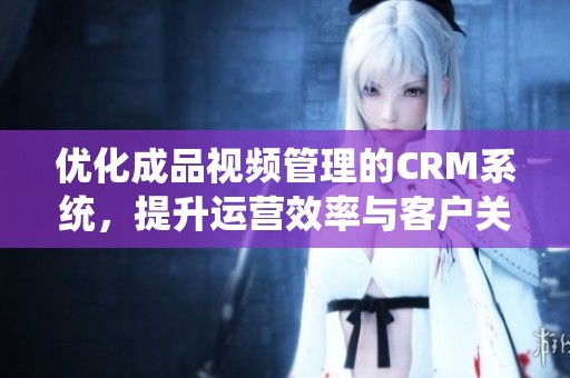 优化成品视频管理的CRM系统，提升运营效率与客户关系