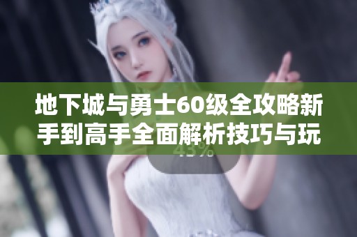 地下城与勇士60级全攻略新手到高手全面解析技巧与玩法