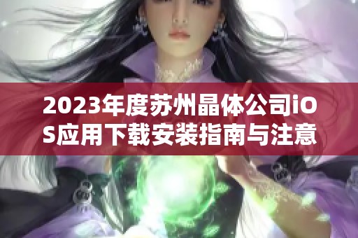 2023年度苏州晶体公司iOS应用下载安装指南与注意事项