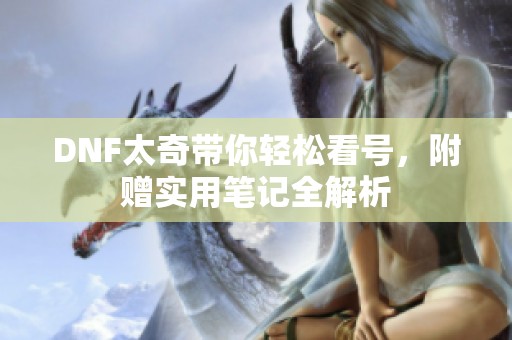 DNF太奇带你轻松看号，附赠实用笔记全解析