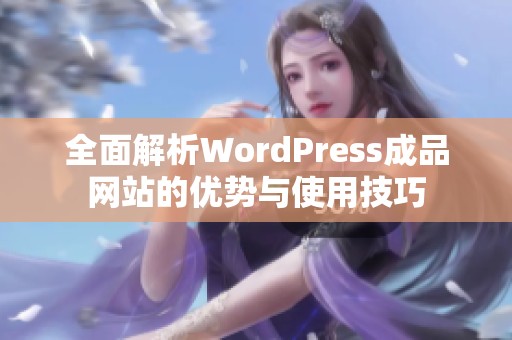 全面解析WordPress成品网站的优势与使用技巧