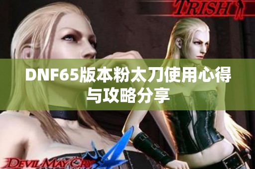 DNF65版本粉太刀使用心得与攻略分享