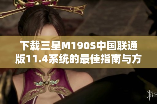 下载三星M190S中国联通版11.4系统的最佳指南与方法