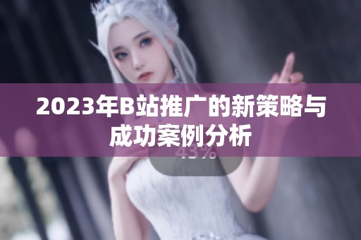 2023年B站推广的新策略与成功案例分析