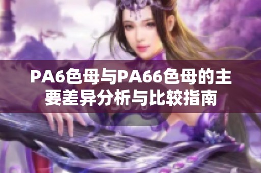 PA6色母与PA66色母的主要差异分析与比较指南