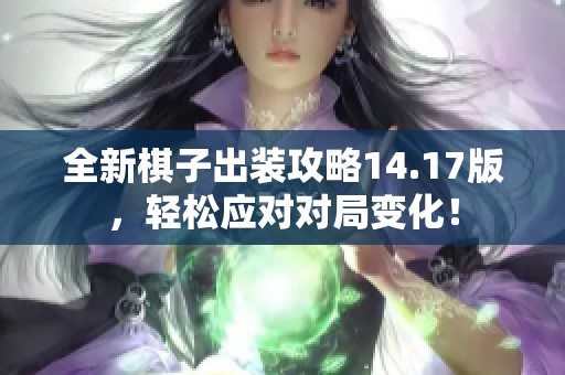 全新棋子出装攻略14.17版，轻松应对对局变化！