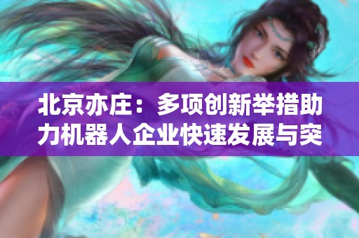 北京亦庄：多项创新举措助力机器人企业快速发展与突破