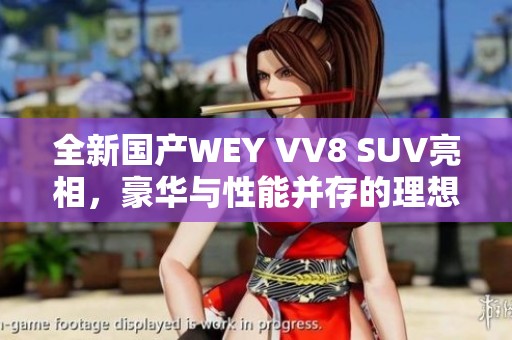 全新国产WEY VV8 SUV亮相，豪华与性能并存的理想选择