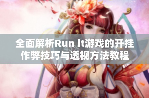 全面解析Run it游戏的开挂作弊技巧与透视方法教程