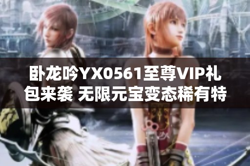 卧龙吟YX0561至尊VIP礼包来袭 无限元宝变态稀有特权等你体验